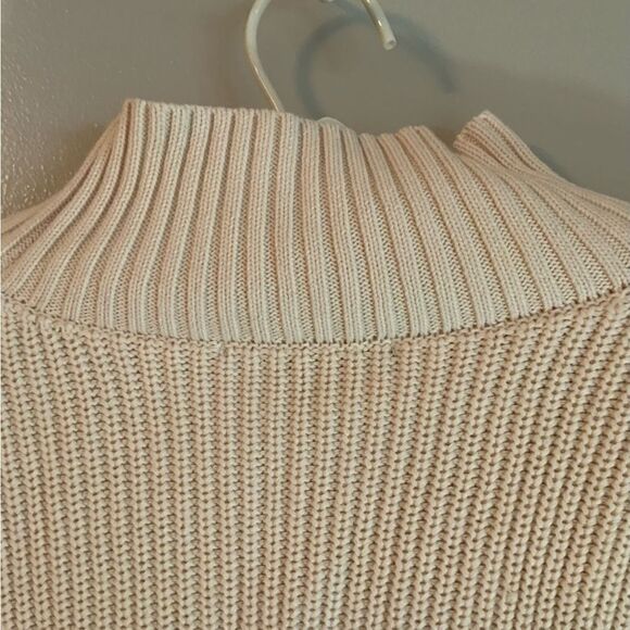 FRENCH CONNECTION Mozart Cotton Mock Neck Relaxed fit Sweater Size Medium NWT - Picture 12 of 14